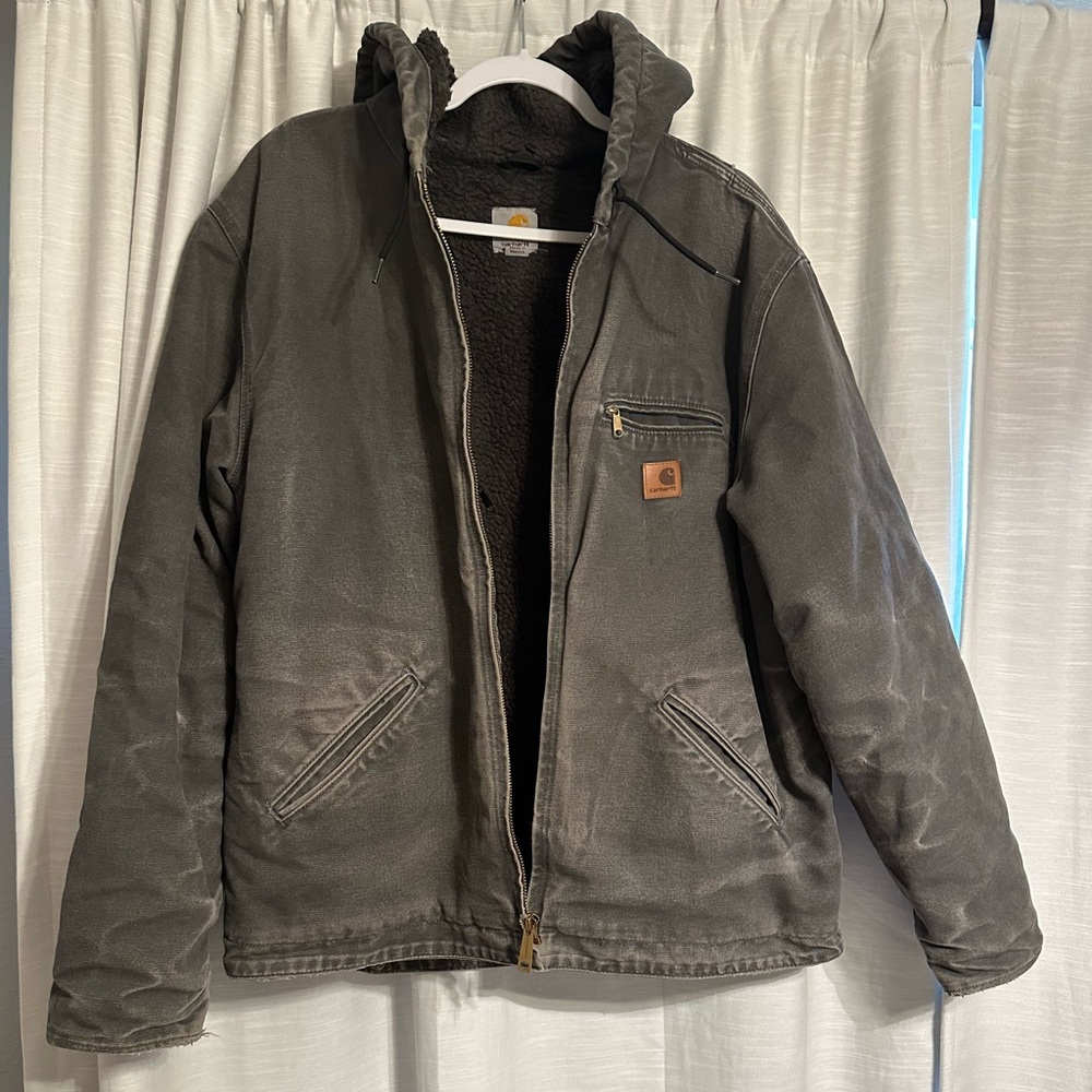 Carhartt Gray Performance Jacket Insulated Canvas Design